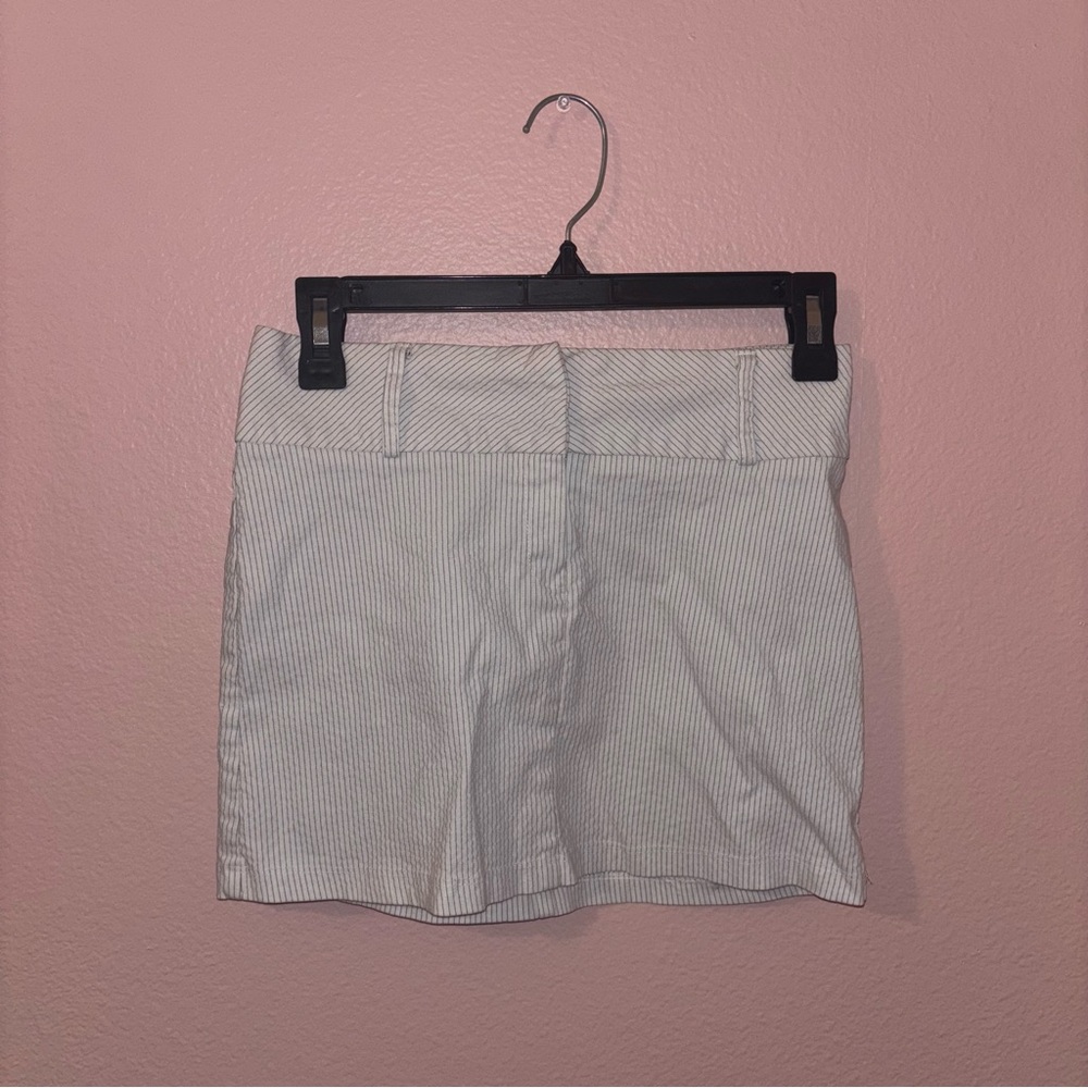 Vintage forever 21 pinstripe white and blue mini skirt